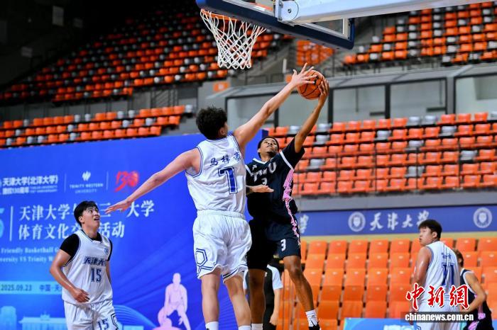 中加青年以篮球促友谊：