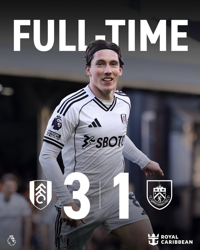 富勒姆主场力克伯恩利 丘库埃泽替补建功