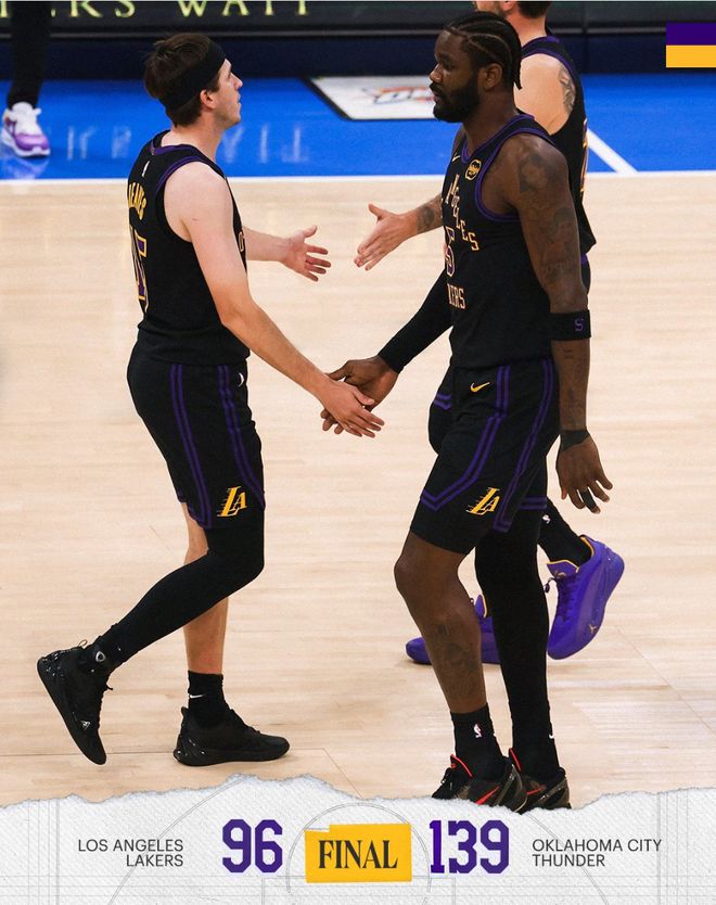 东契奇左腿筋拉伤退场 湖人惨败雷霆