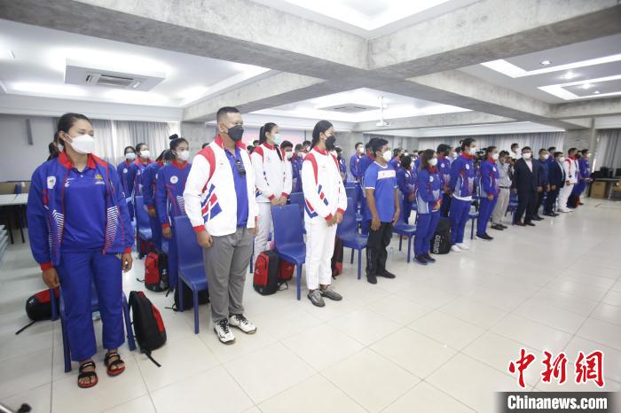 金边欢送仪式向赴华集训的柬埔寨运动员表达热